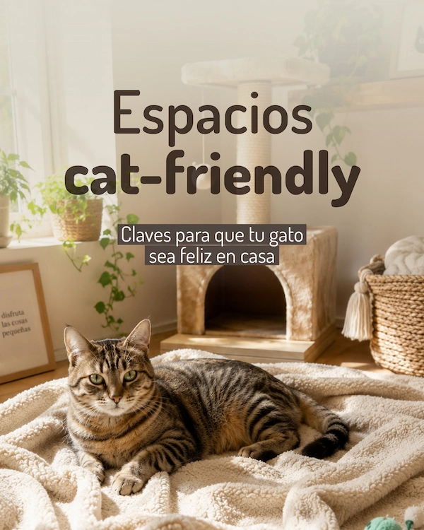 Con pequeños ajustes podés transformar tu casa en un lugar más cómodo, estimulante y a medida de tu michi. Guardá este post para armar su espacio ideal - imagen 1