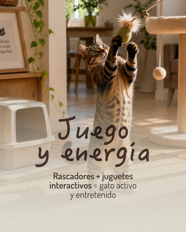 Con pequeños ajustes podés transformar tu casa en un lugar más cómodo, estimulante y a medida de tu michi. Guardá este post para armar su espacio ideal - imagen 4